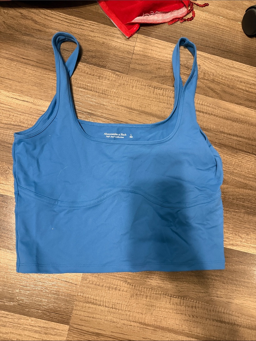 Abercrombie & Fitch Bright Blue Scoop Bralette